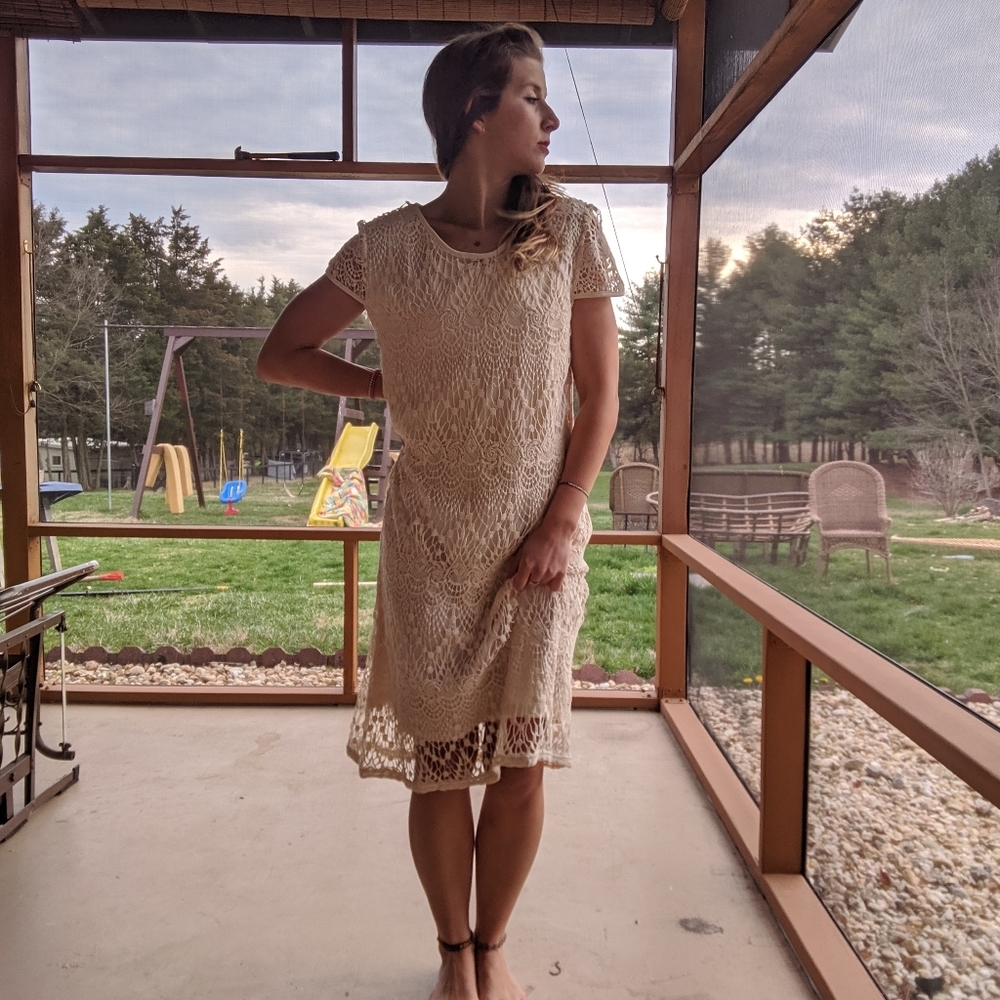 White lacey dress